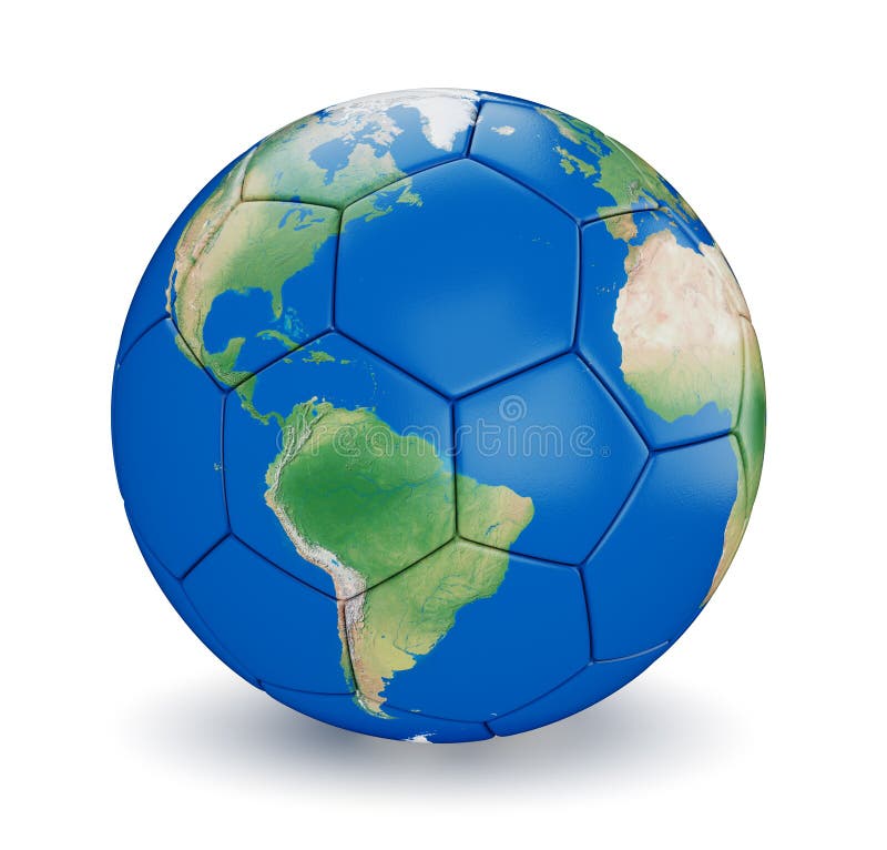 Earth World Cup Soccer Ball Stock Vector Illustration of game