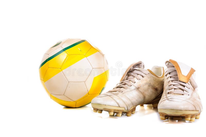 Soccer Ball and Soccer Shoes Stock Photo Image of sphere, shadow