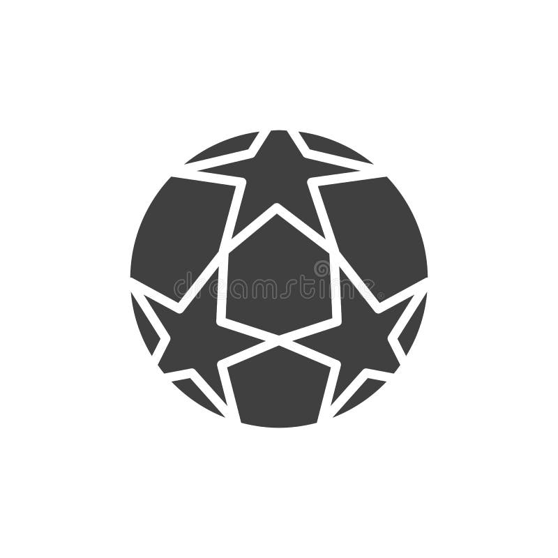 Soccer Ball Line Icon, Filled Outline Vector Sign, Linear Style ...