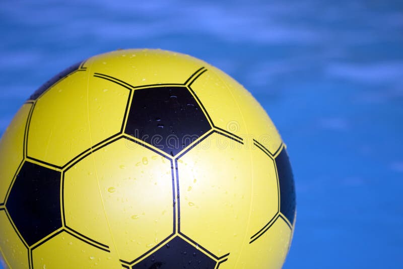 Soccer Ball In Swimming Pool Stock Photo Image of paradise, soccer