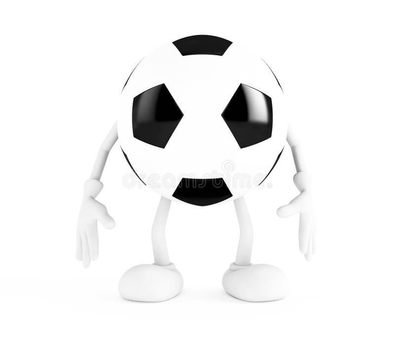 Soccer Ball on White Background Stock Illustration Illustration of
