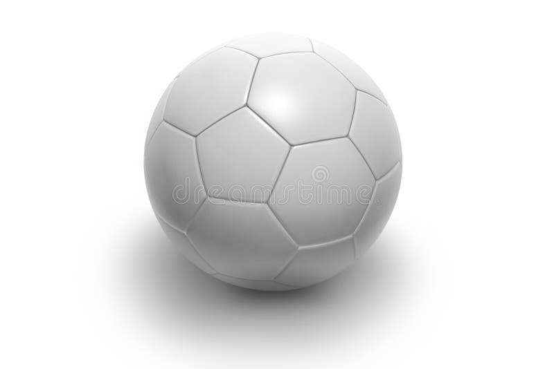 Un pallone da calcio, isolato su sfondo bianco.