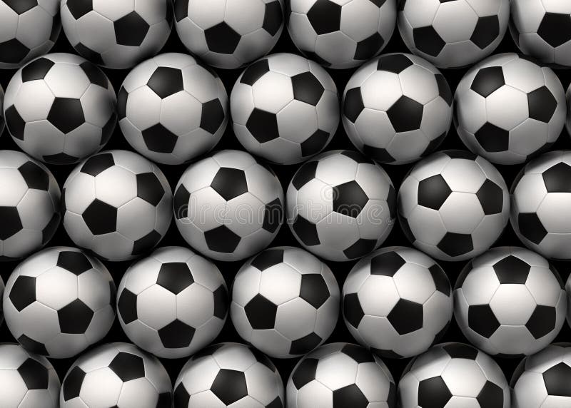 Soccer balls stock illustration. Illustration of clipping - 14281521