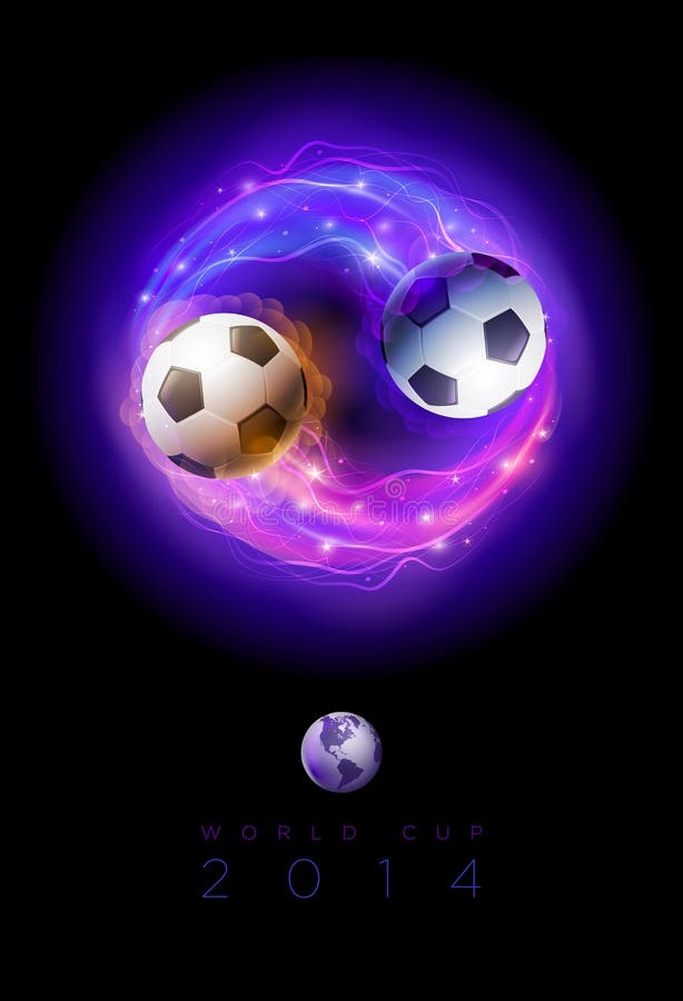 Soccer Balls Circle Poster Stock Photo Image 36536470