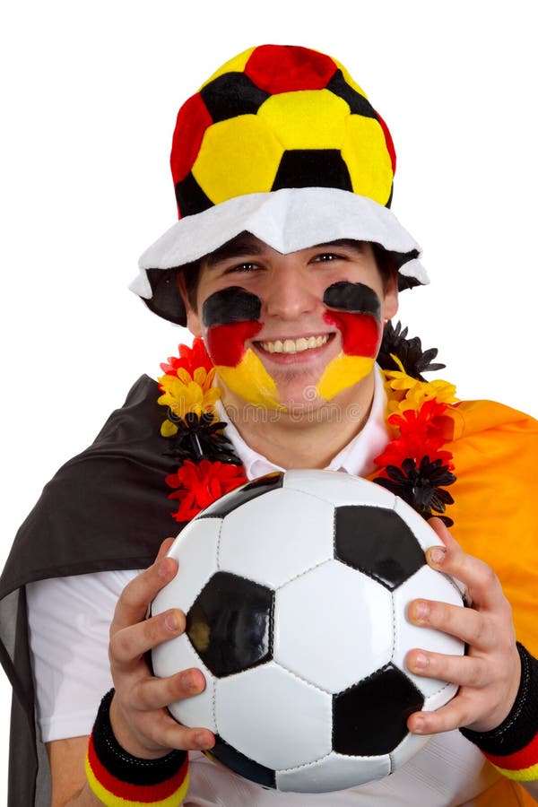 Spanish soccer fan stock photo. Image of passion, match 14206588