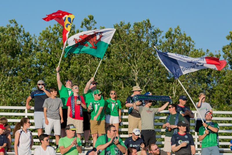 Soccer fans cheering on editorial stock photo. Image of teams 78090668