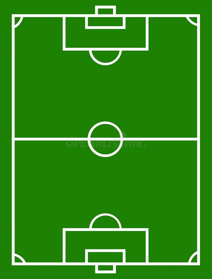 3d soccer field stock illustration. Illustration of empty - 5291254