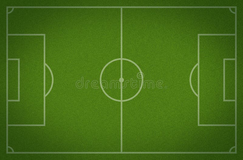 Soccer field from top view stock illustration. Illustration of ground