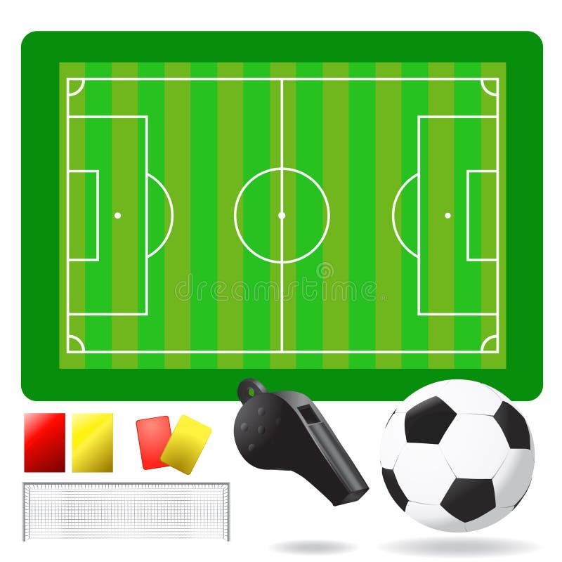Soccer Field and Players Concept Stock Vector Illustration of country