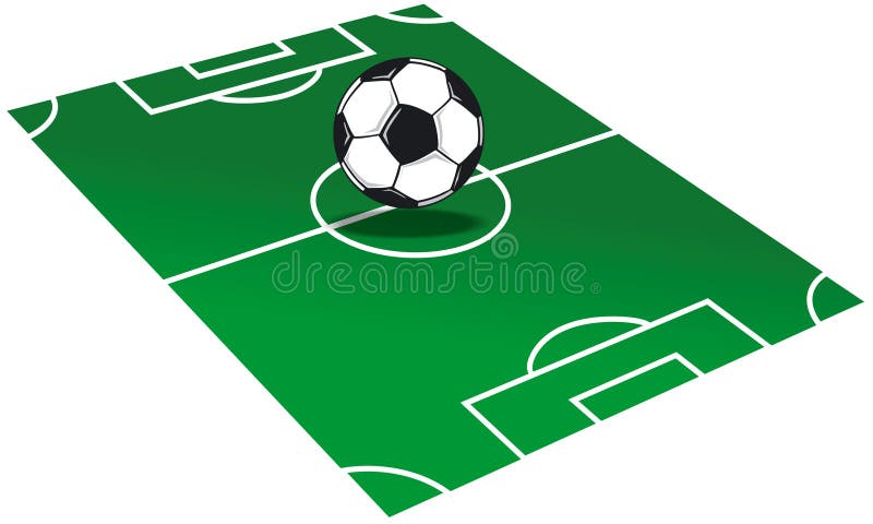 Soccer Field Illustration stock vector. Illustration of athletics - 4004674