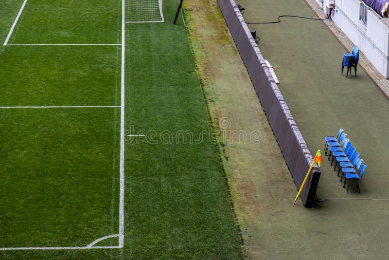 Soccer Field Line Detail for Backgrounds or Texture Stock Image Image