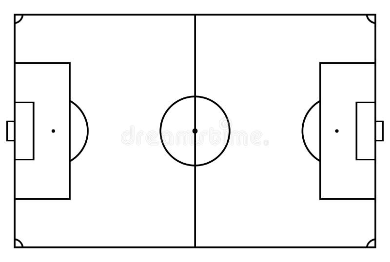 Soccer Field Stock Vector Illustration Of Soccer Play