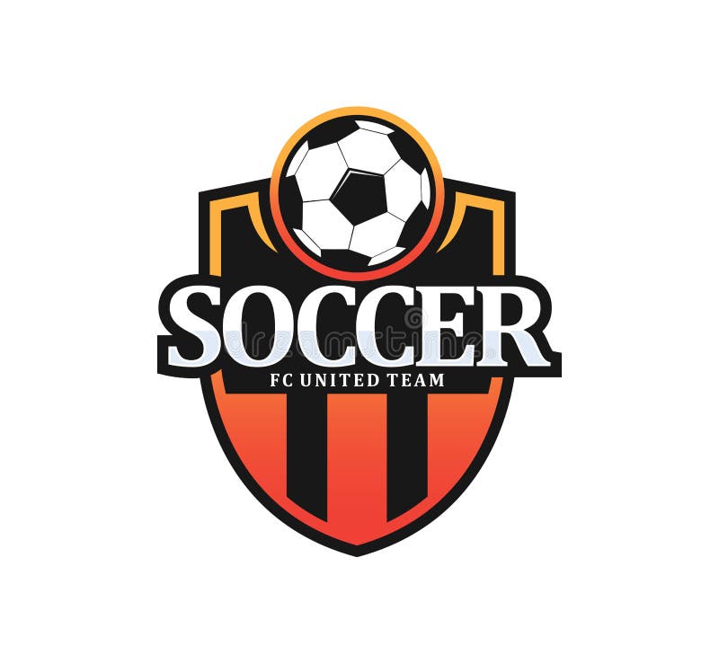 soccer football crest emblem logo design template inspiration for team, club, apparel, badge and identity. soccer football crest emblem logo design template inspiration for team, club, apparel, badge and identity