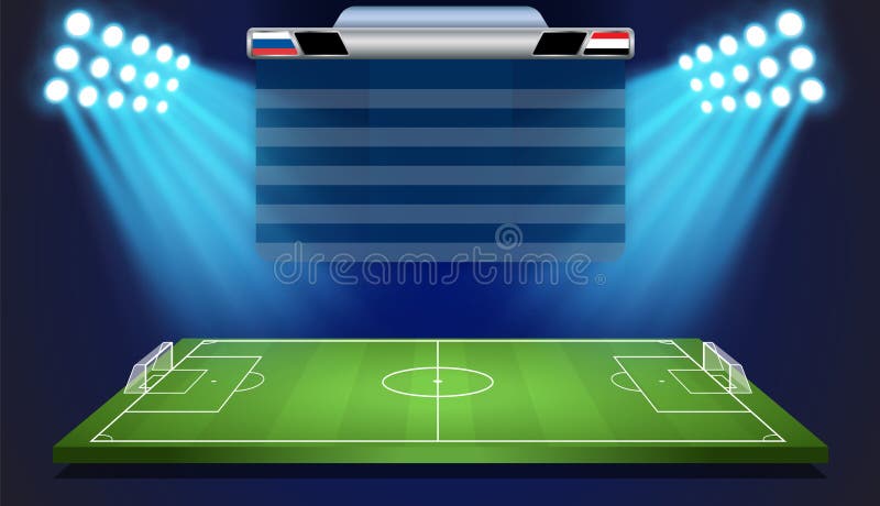 Scoreboard Vector Score Board Digital Display Football Soccer Sport Team  Match Competition on Stadium Illustration Set Stock Vector - Illustration  of competition, light: 149746174
