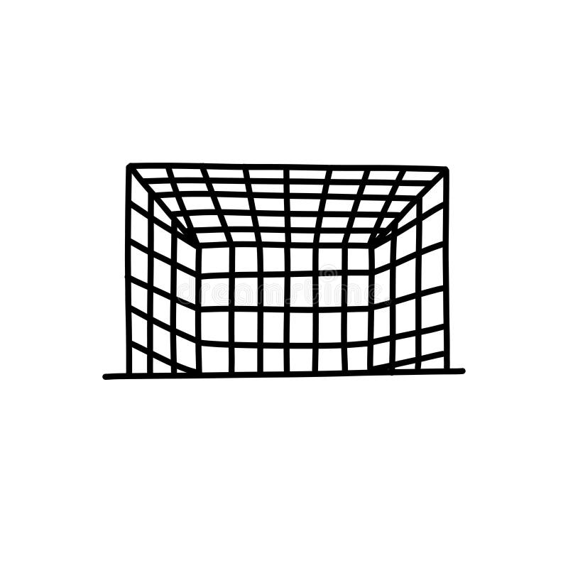 Soccer Goal Icon Vector, Filled Flat Sign, Solid Pictogram Isolated On