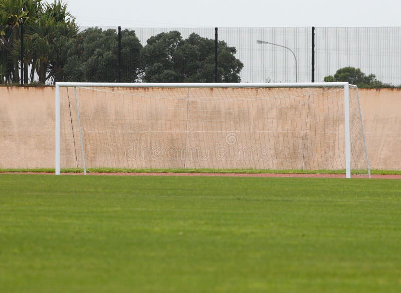 Soccer Goal Posts stock image. Image of outdoors, play 18679351