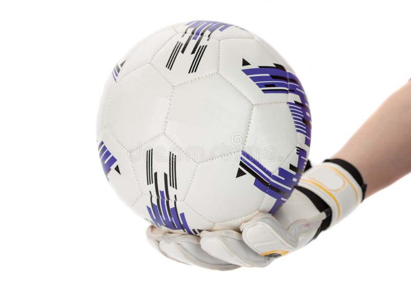 Soccer Goalkeeper with Ball in His Hand Stock Photo Image of