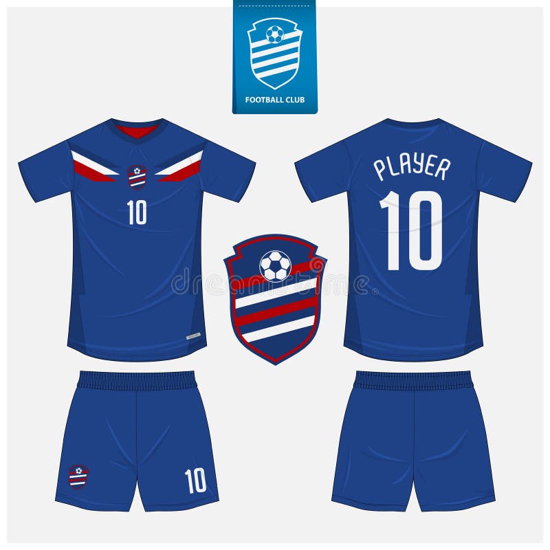 Download White And Blue Stripe Soccer Jersey Or Football Kit Mockup ...