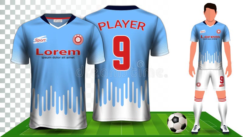 Download Soccer Jersey And Football Kit Presentation Mockup Template, Front And Back View Including ...