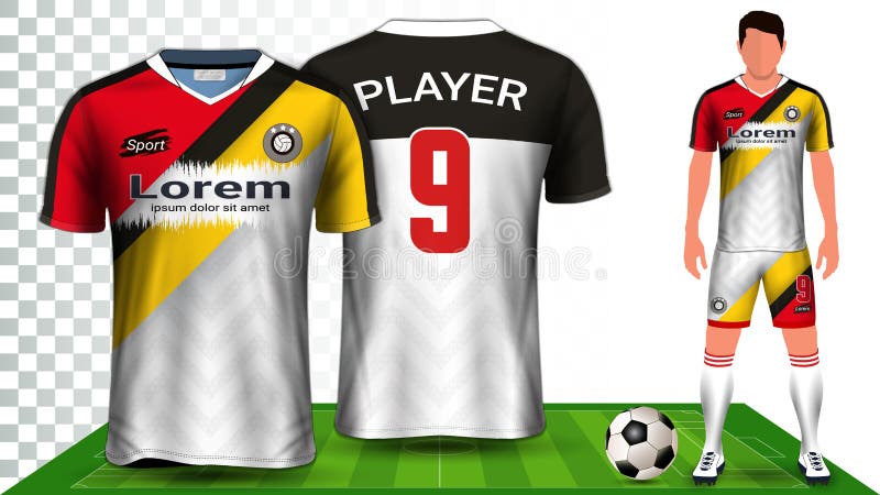 Download Soccer Jersey And Football Kit Presentation Mockup Template, Front And Back View Including ...
