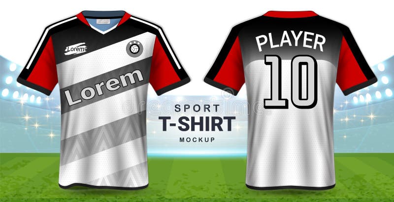 Download Soccer Jersey And Sportswear T-Shirt Mockup Template ...