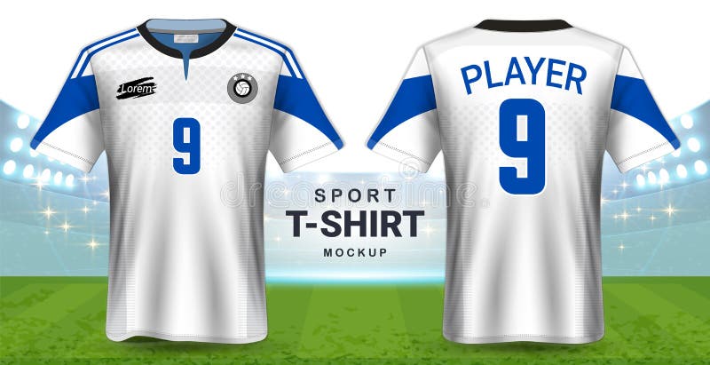 Download Soccer Jersey And Sportswear T-Shirt Mockup Template ...