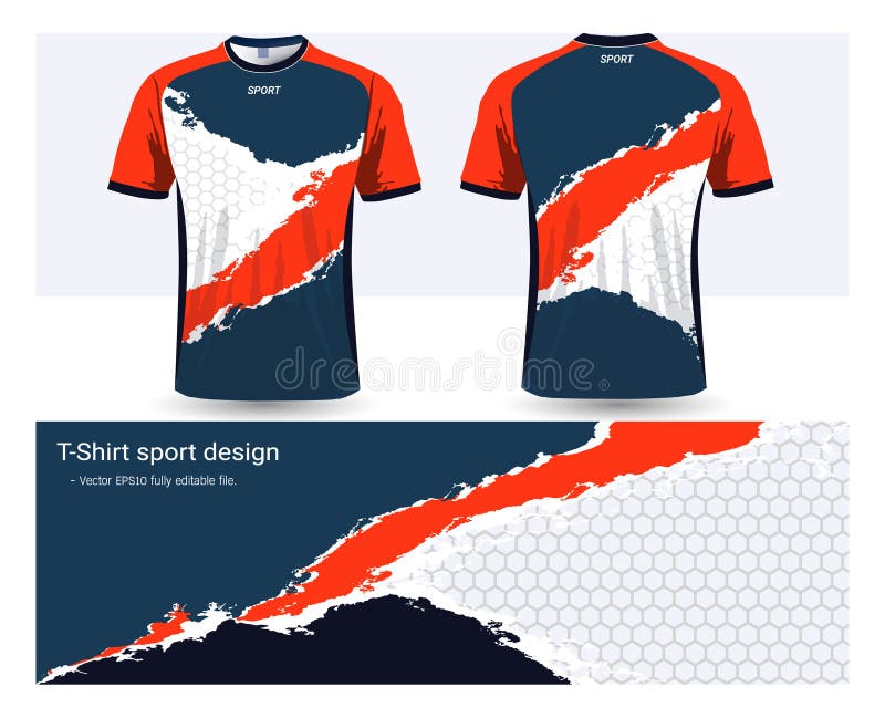 Soccer jersey and t-shirt sports design template