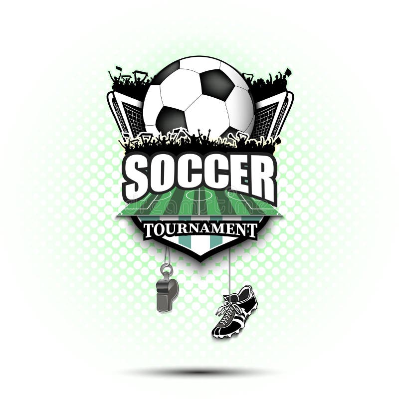 Football championship logo Royalty Free Vector Image