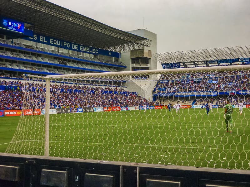 Soccer Match at George Capwell Stadium, Guayaquil, Ecuador