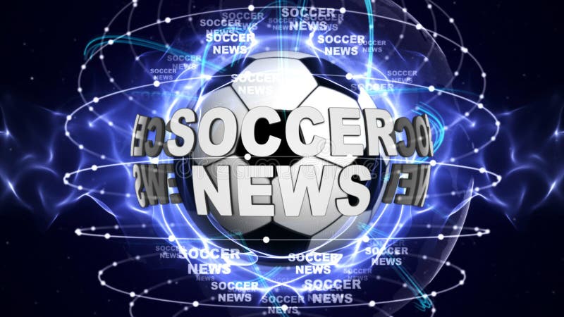 SOCCER NEWS BALL Computer Graphics Background vector illustration