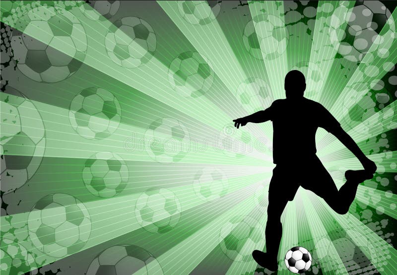 Shiny Abstract Soccer Background Stock Vector - Illustration of glare ...