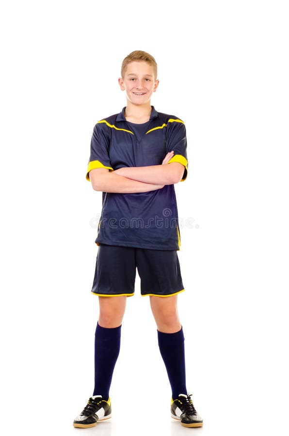 Soccer player stock photo. Image of kicking, isolated - 35600856