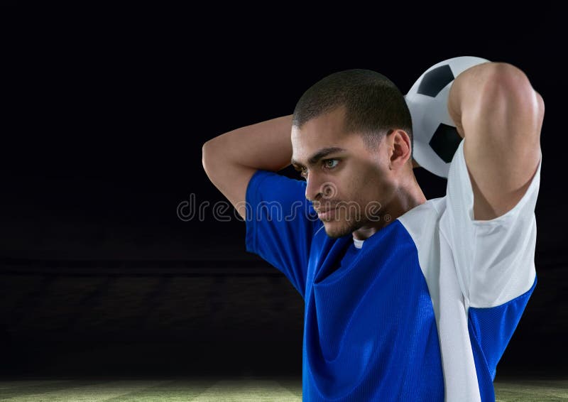 Soccer Player Throw in the Ball. Field Stock Photo Image of active, determined 93216386