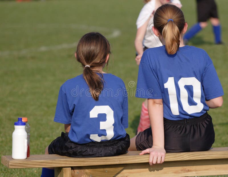 Soccer Players on Bench