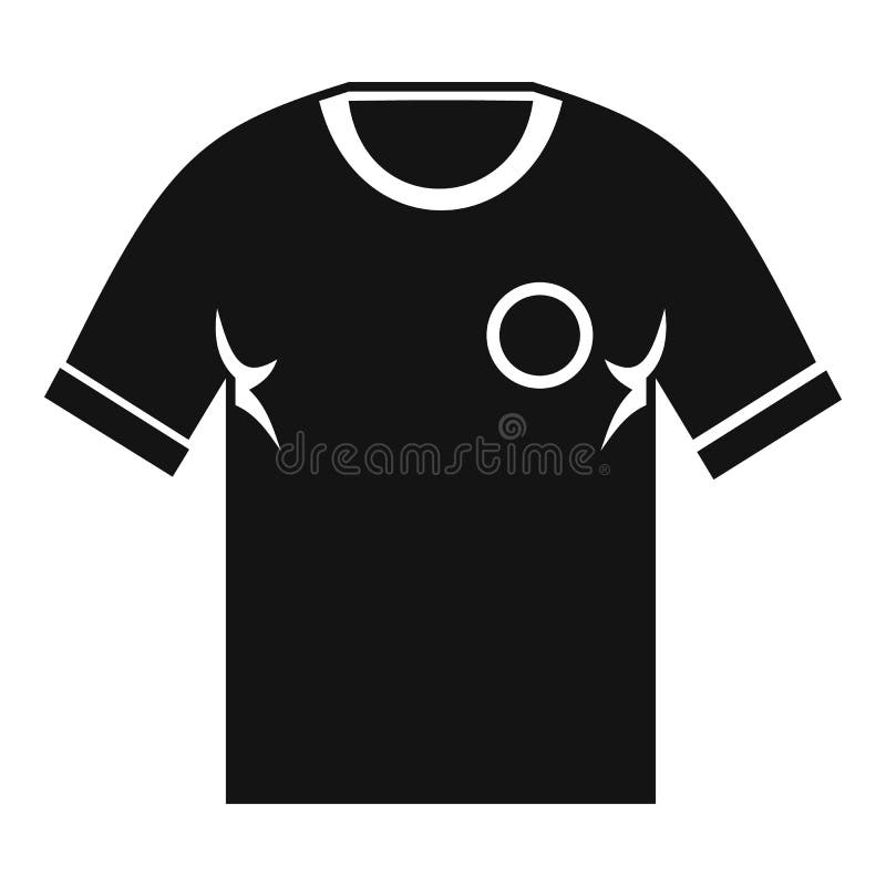 Soccer Shirt Icon, Simple Style Stock Vector - Illustration of black ...