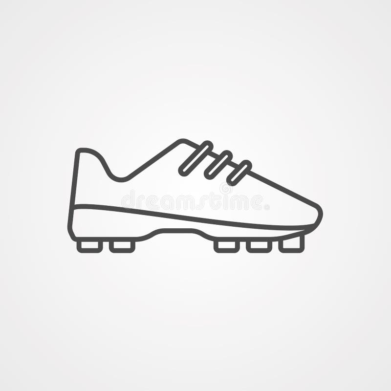 Welp Soccer Shoes Vector Icon Sign Symbol Stock Vector - Illustration RX-27