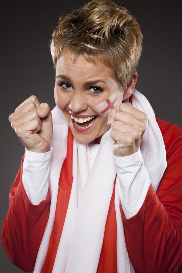 Soccer Sport Fan Supporter England Stock Image Image of goal, excited