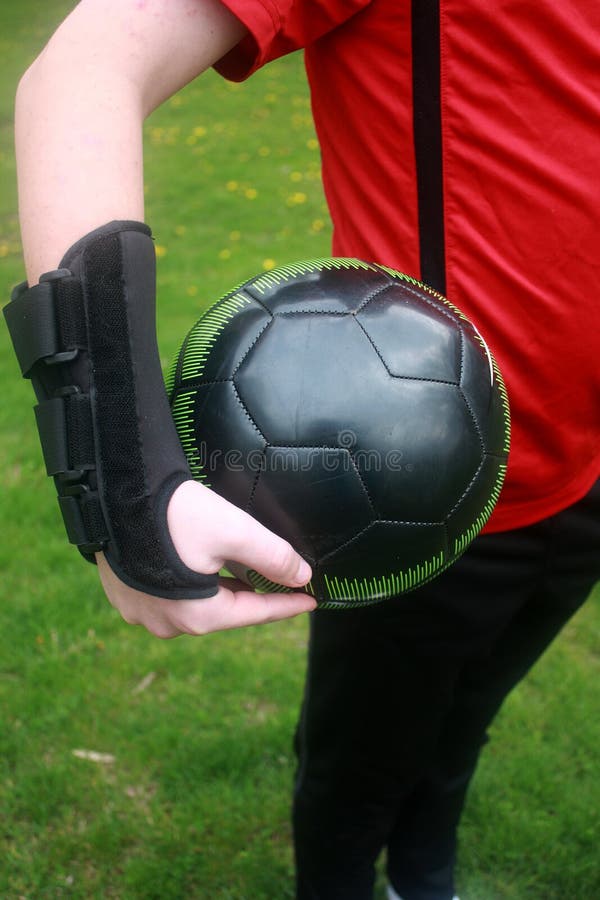 Soccer Sports Injury stock image. Image of brace, sprain - 71079779