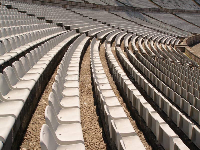 Soccer stadium chairs stock photo. Image of public, champion 2751042