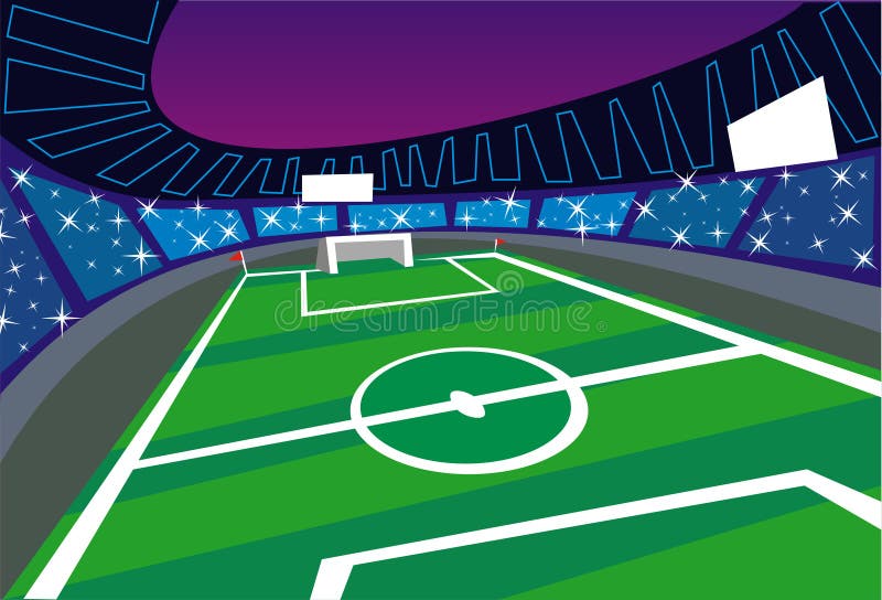 Soccer Stadium Illustration Stock Vector Illustration of stadium