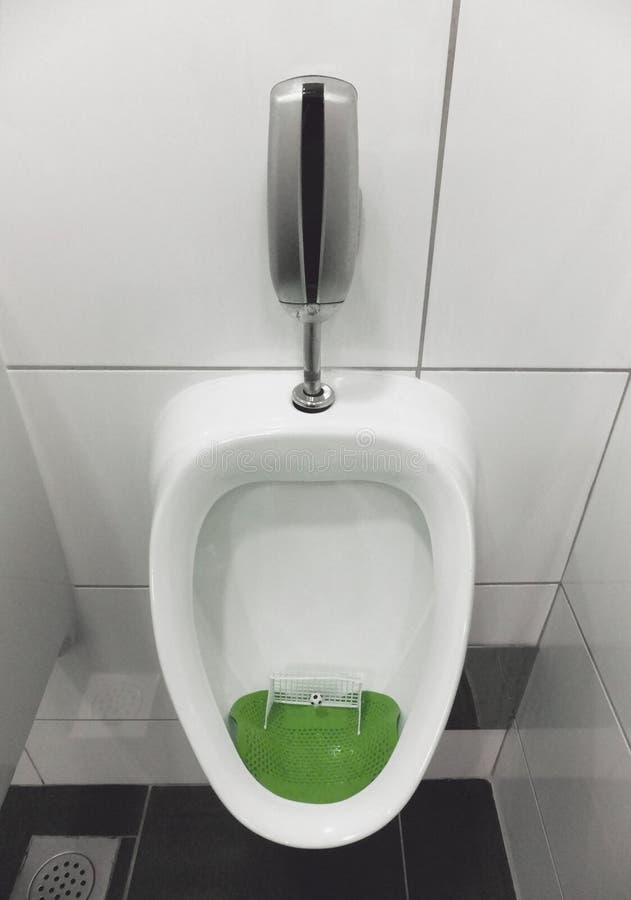 Soccer Urinal stock image. Image of restroom, interior 35771635