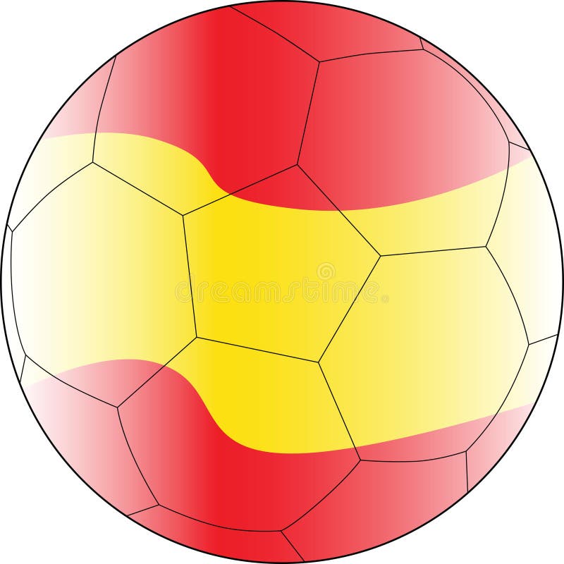 Soccer vector ball spain