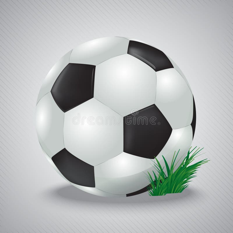 Soccer Balls Border. Vector Illustration Decorative Design Stock Vector