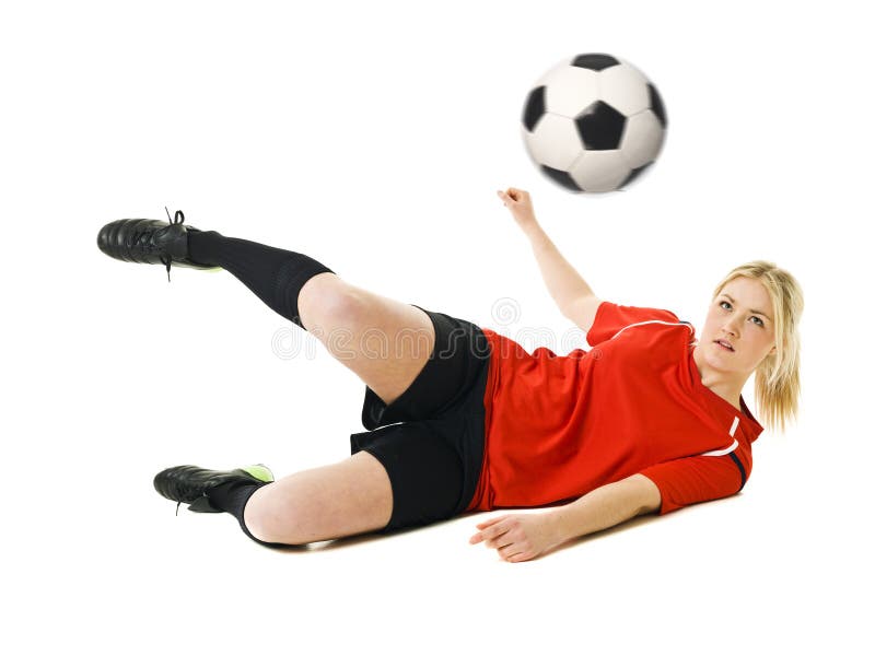 Soccer Woman stock photo. Image of clothing, beauty, enjoymant 22541016