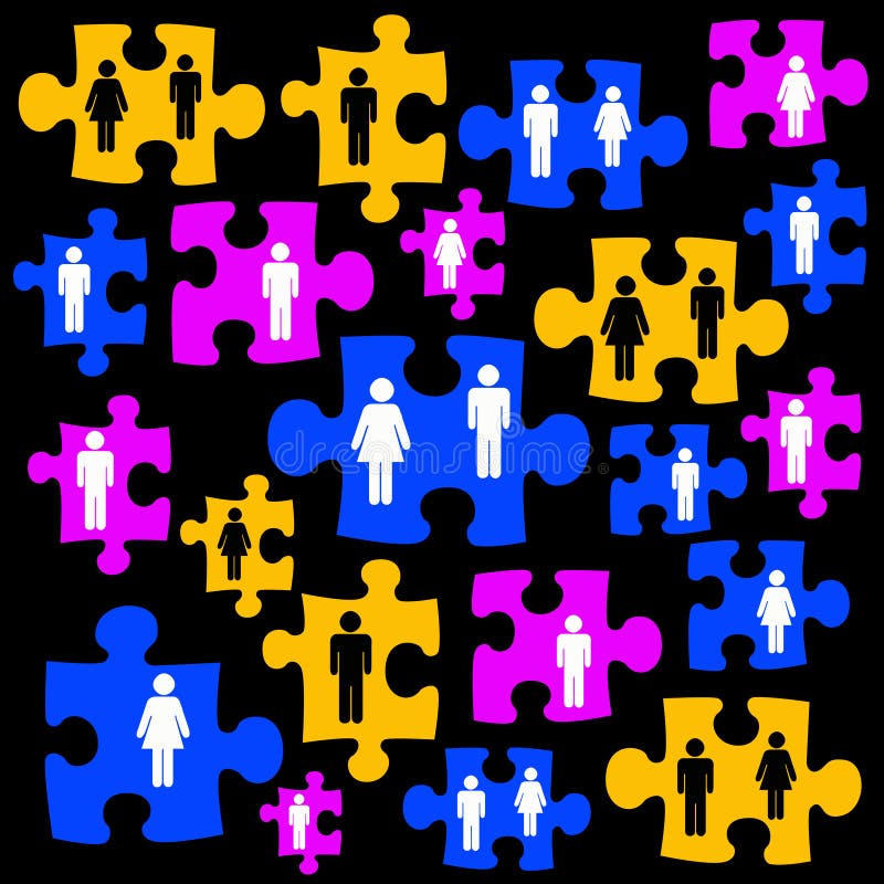 People connecting with each other in a social network. People connecting with each other in a social network