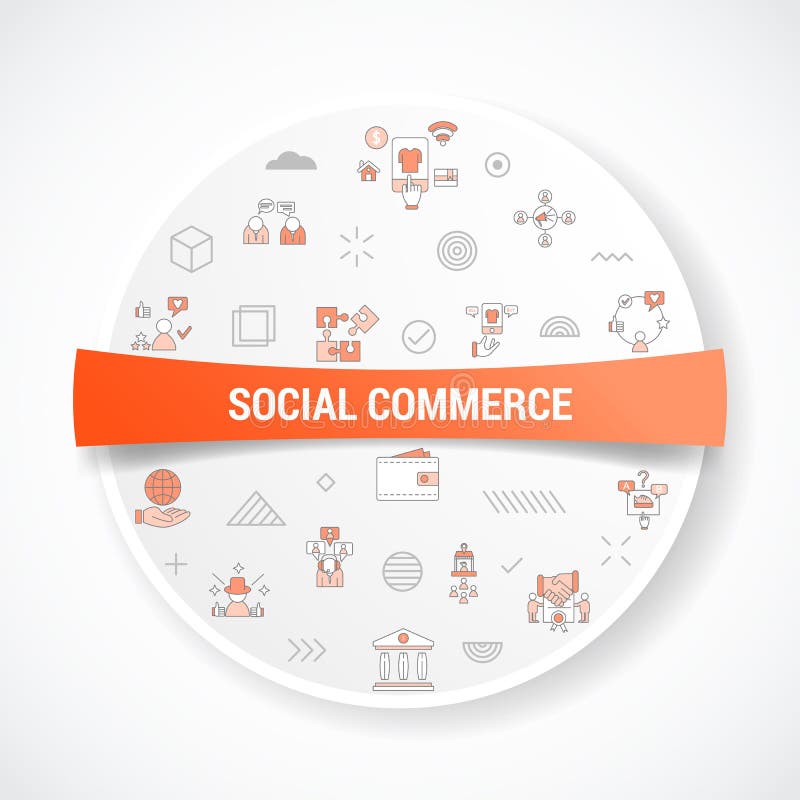 Socials Icons Circle Stock Illustrations 6 Socials Icons Circle Stock Illustrations, Vectors