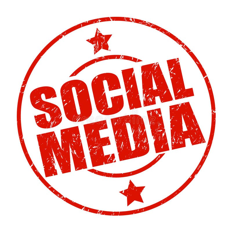 Social massmediastämpel vektor illustrationer Social massmediastämpel vektor illustrationer