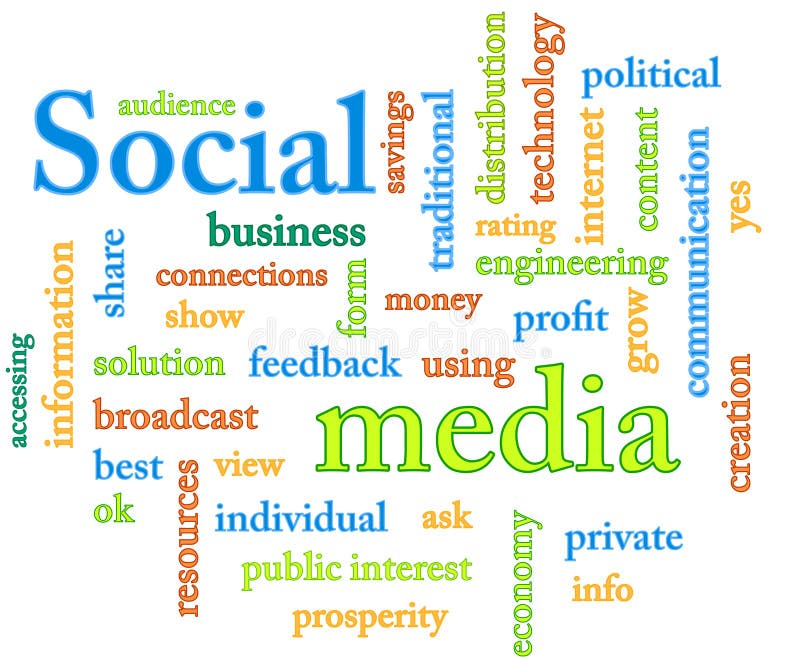 Social media royalty free illustration