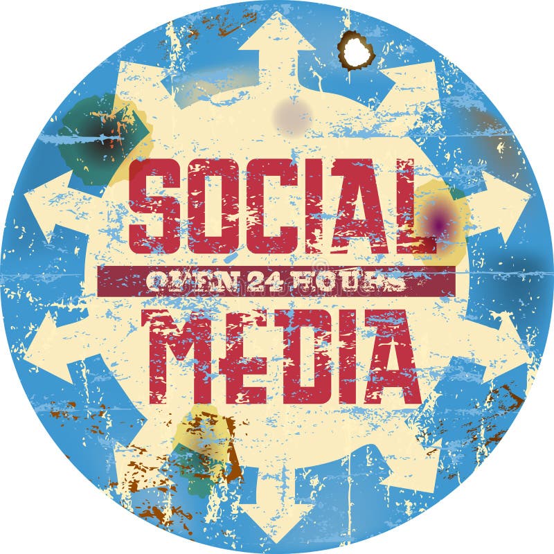 Social media royalty free illustration