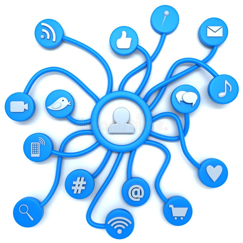 Social Media stock de ilustración. Ilustración de social 33226559